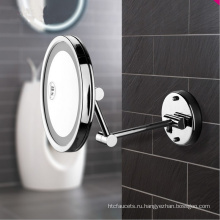 Ультратонкое косметическое зеркало для ванной комнаты с односторонним настенным креплением со светодиодной подсветкой для гостиницы